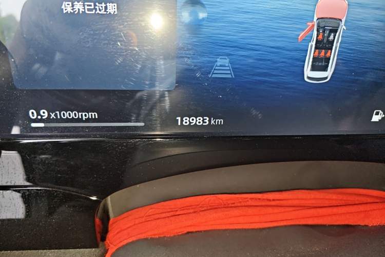 Used Geely Auto Monjaro L 2024 2.0TD High-Power Automatic Two-Wheel Drive Skyline Edition Odometer Close Up