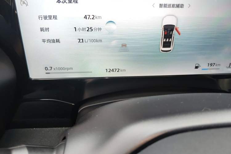 Used Geely Auto Monjaro L 2024 2.0TD High-Power Automatic Two-Wheel Drive Skyline Edition Odometer Close Up
