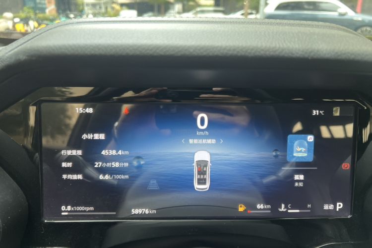 Used Geely Auto Monjaro L 2024 2.0TD DCT EVO Two-Wheel Drive Long-Range Version Odometer Close Up