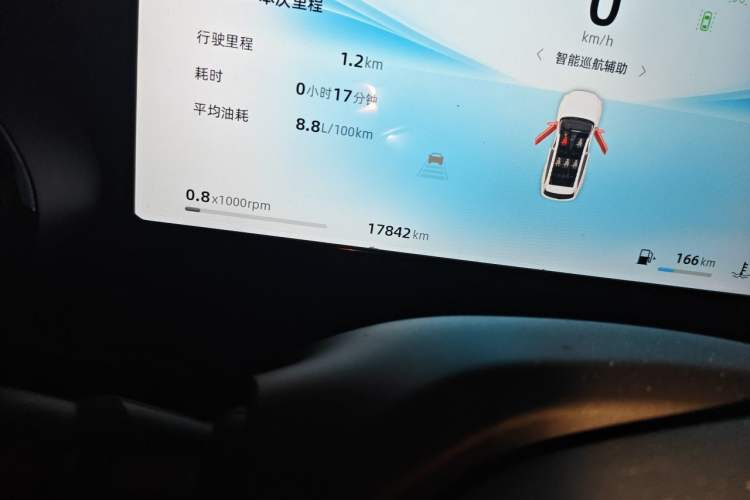 Used Geely Auto Monjaro L 2024 2.0TD DCT EVO Two-Wheel Drive Long-Range Version Odometer Close Up