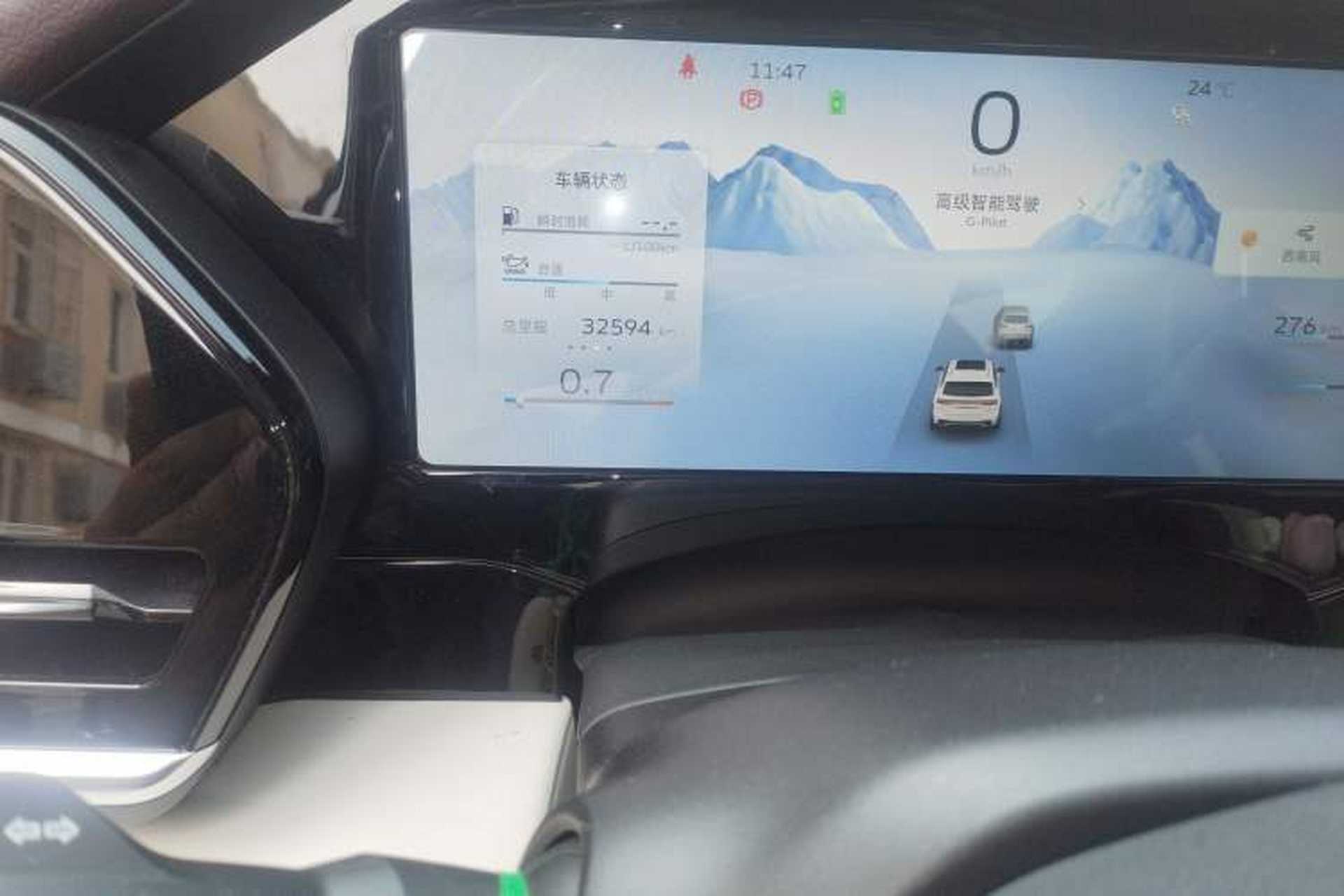 Used Geely Auto Monjaro L 2024 2.0TD DCT EVO Two-Wheel Drive Prestige Version Odometer Close Up