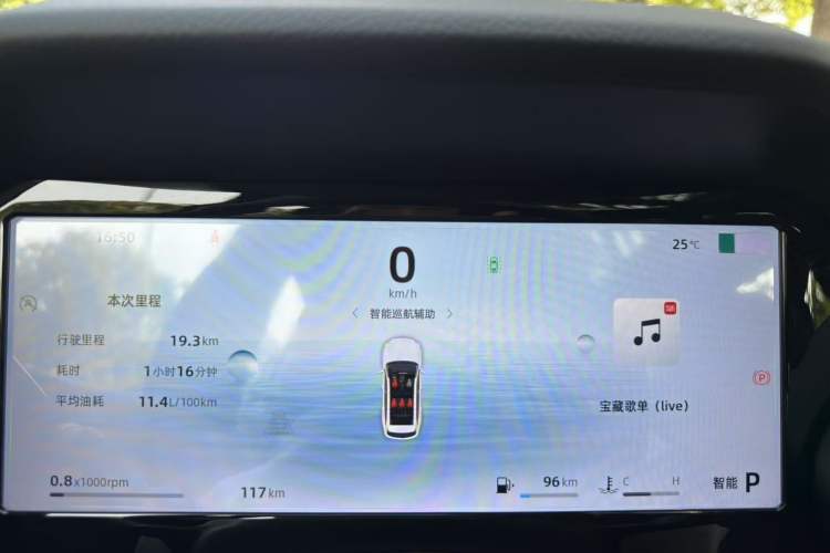 Used Geely Auto Monjaro L 2024 2.0TD DCT EVO Two-Wheel Drive Long-Range Version Odometer Close Up
