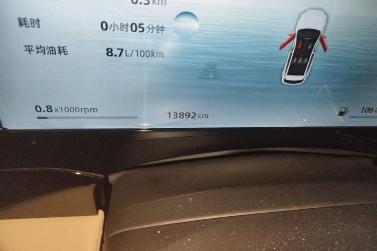 Used Geely Auto Monjaro L 2025 Dongfang Yao 2.0TD Automatic Jinzhao Edition Odometer Close Up