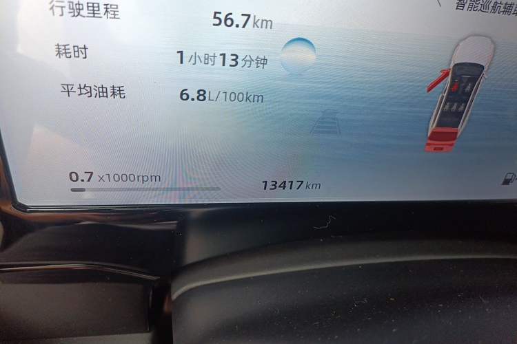 Used Geely Auto Monjaro L 2025 Dongfang Yao 2.0TD Automatic Lanxing Edition Odometer Close Up