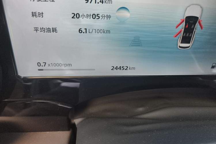 Used Geely Auto Monjaro L 2025 2.0TD Automatic Xingyun Version Odometer Close Up