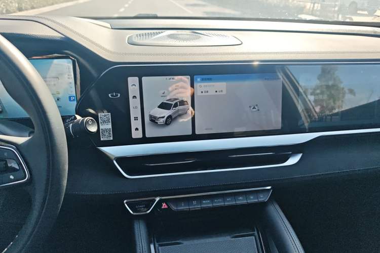 Used Geely Auto Monjaro L Extended Range Electric Version 2022 1.5T DHT Range-Extending Electric Flagship Edition Audio And AC Panel