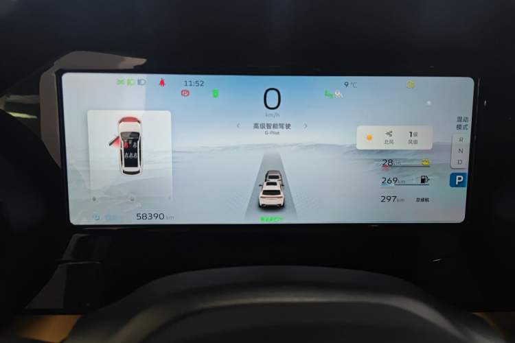 Used Geely Auto Monjaro L Extended Range Electric Version 2022 1.5T DHT Range-Extending Electric Flagship Edition Instrument Cluster