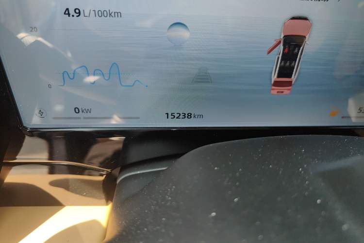 Used Geely Auto Monjaro L Intelligent Engine 2024 1.5T Galaxy Edition Odometer Close Up