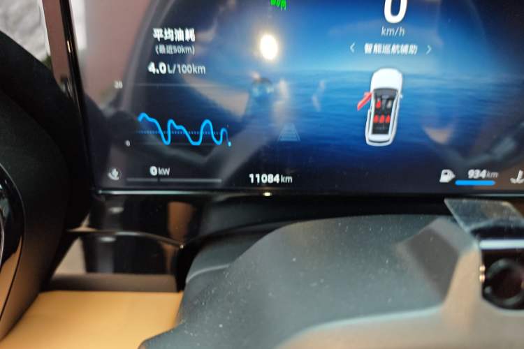 Used Geely Auto Monjaro L Intelligent Engine 2024 1.5T Galaxy Edition Odometer Close Up
