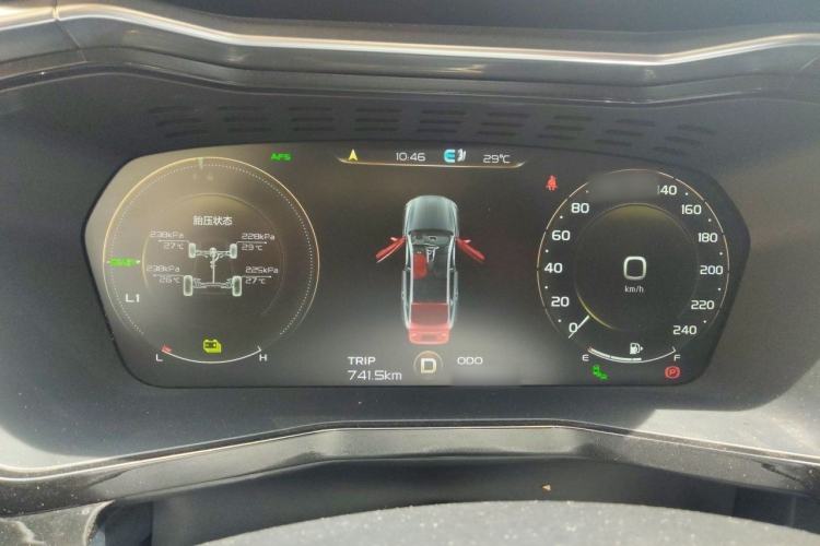 Used Geely Auto Monjaro New Energy 2019 400T Yuxingzhe Pure Electric Range 80 km Instrument Cluster