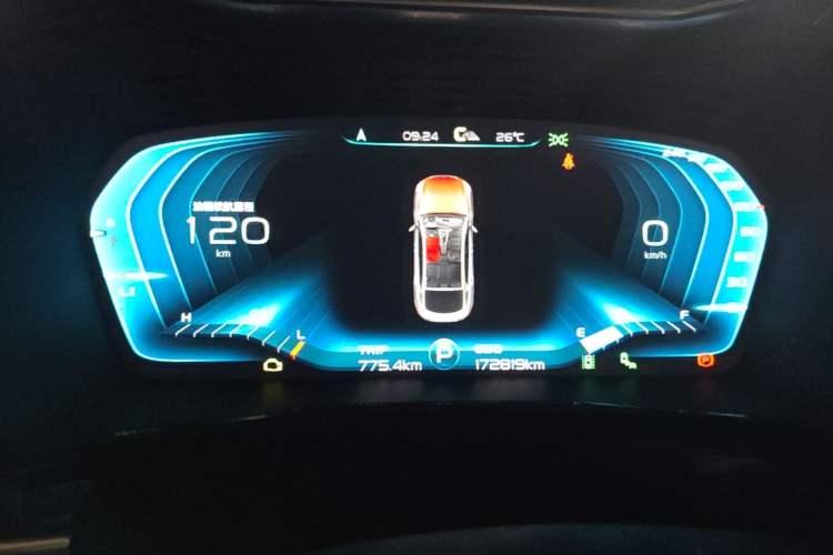Used Geely Auto Monjaro New Energy 2019 400T Yuxingzhe Pure Electric Range 56 km Instrument Cluster