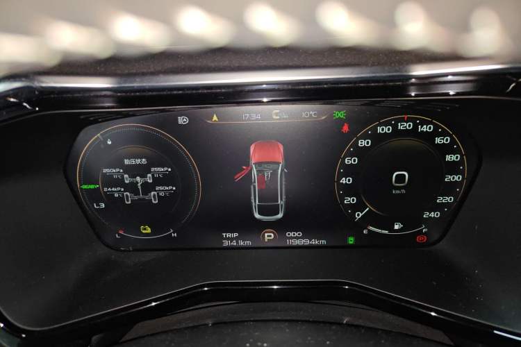 Used Geely Auto Monjaro New Energy 2019 400T YAOXINGZHE Pure Electric Range 80 KM Instrument Cluster