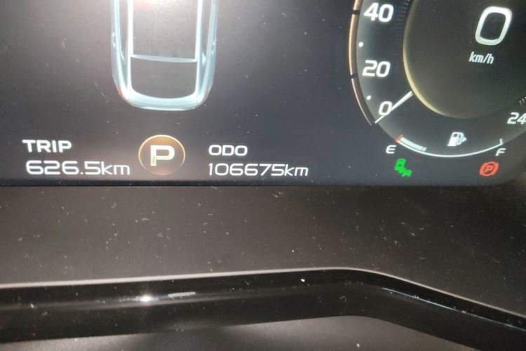 Used Geely Auto Monjaro New Energy 2019 400T Yuxingzhe Pure Electric Range 56 km Odometer Close Up