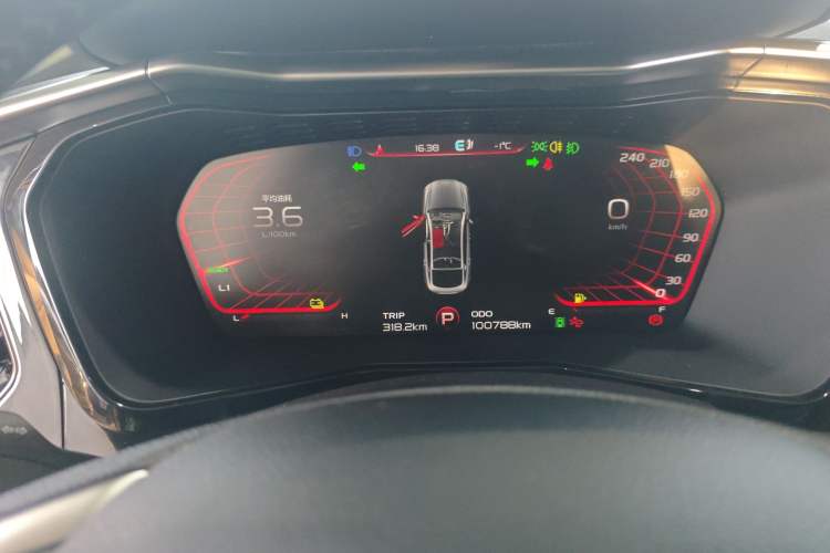 Used Geely Auto Monjaro New Energy 2019 Updated Version 400T YAOXINGER Pure Electric Range 80 KM Instrument Cluster