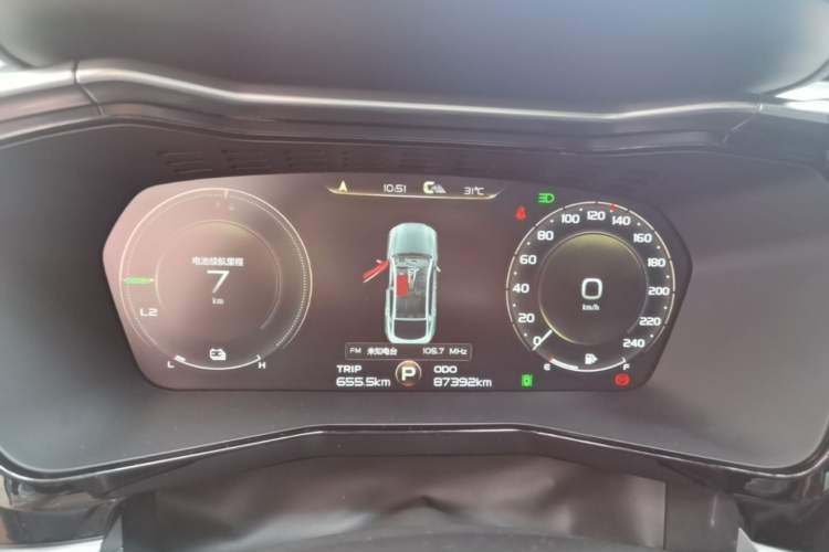 Used Geely Auto Monjaro New Energy 2019 400T YAOXINGZHE Pure Electric Range 80 KM Instrument Cluster