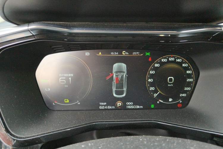 Used Geely Auto Monjaro New Energy 2019 400T YAOXINGER Pure Electric Range 56 km Instrument Cluster