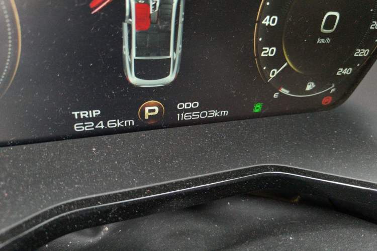 Used Geely Auto Monjaro New Energy 2019 400T YAOXINGER Pure Electric Range 56 km Odometer Close Up
