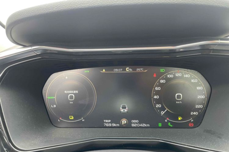 Used Geely Auto Monjaro New Energy 2019 400T Yuxingzhe Pure Electric Range 56 km Odometer Close Up