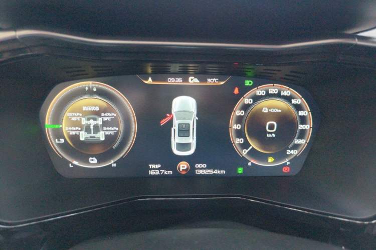 Used Geely Auto Monjaro New Energy 2021 ePro YAOXINGZHE Pure Electric Range 56 KM Instrument Cluster