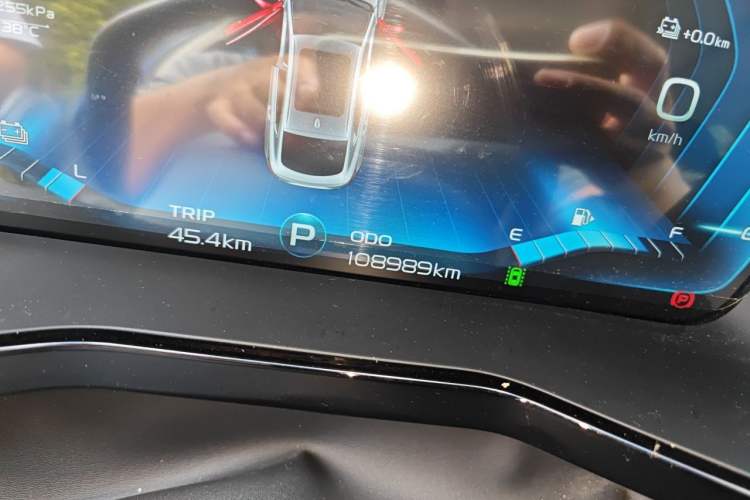 Used Geely Auto Monjaro New Energy 2021 ePro YAOXINGZHE Pure Electric Range 56 KM Odometer Close Up