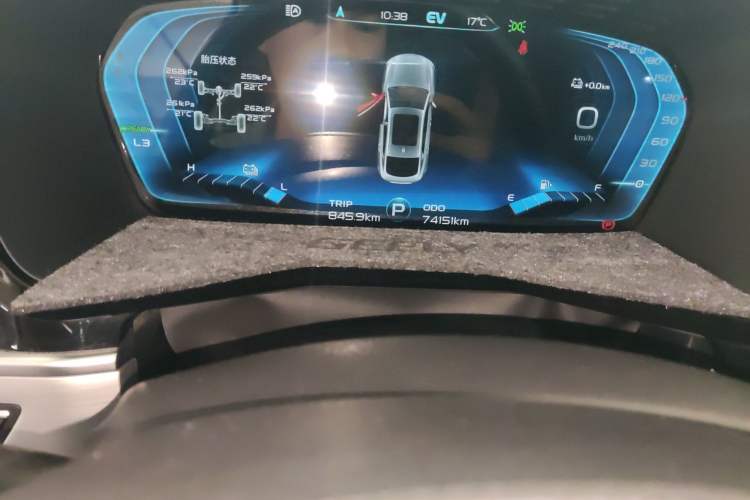Used Geely Auto Monjaro New Energy 2021 ePro YAOXINGZHE Pure Electric Range 80 KM Odometer Close Up