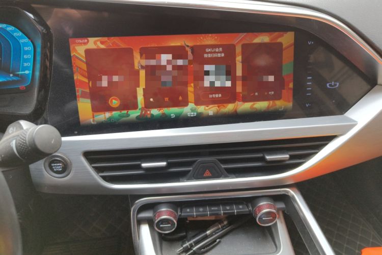 Used Geely Auto Monjaro New Energy 2021 ePro YAOXINGZHE Pure Electric Range 80 KM Audio And AC Panel