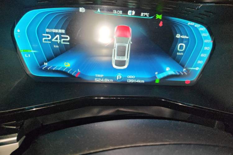 Used Geely Auto Monjaro New Energy 2021 ePro YAOXINGZHE Pure Electric Range 56 KM Odometer Close Up