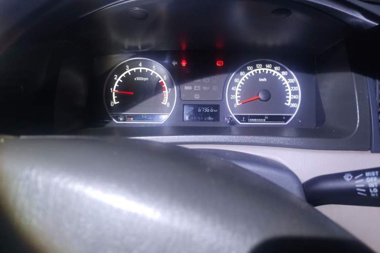 Used Geely Auto Ocean 2012 Energy-Saving Model 1.5L Manual Entry-Level Trim Odometer Close Up