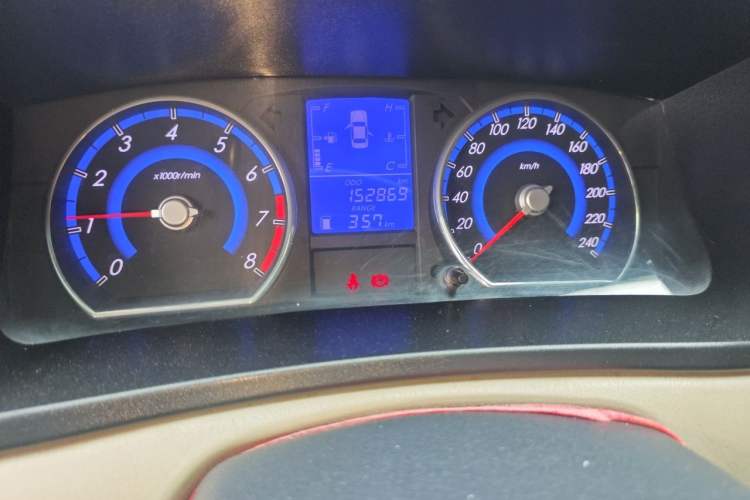 Used Geely Auto Ocean 2014 1.5L Manual Overdrive Trim Odometer Close Up
