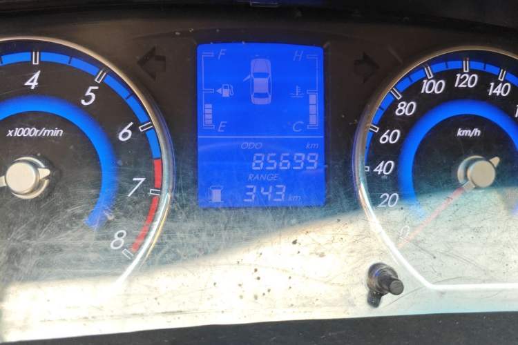 Used Geely Auto Ocean 2014 1.5L Manual Elite Model Odometer Close Up