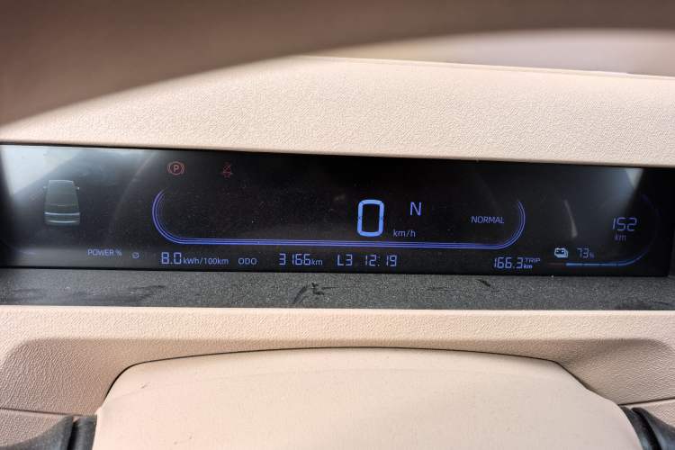Used Geely Auto Panda 2024 200km Panda Kart Odometer Close Up