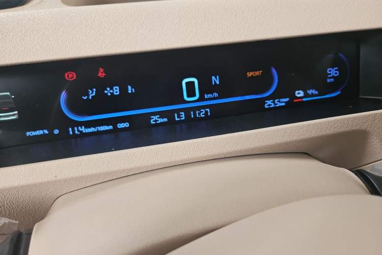 Used Geely Auto Panda 2024 Panda Mini 200km Endurance Bear Odometer Close Up