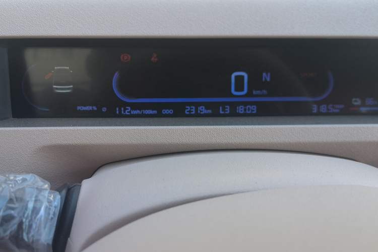 Used Geely Auto Panda 2024 Panda Mini 200km Endurance Bear Odometer Close Up