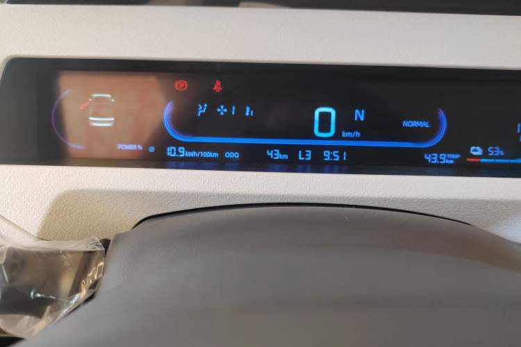 Used Geely Auto Panda 2024 Panda Mini 200km Endurance Bear Odometer Close Up