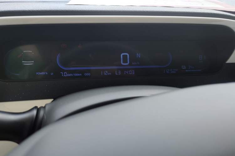 Used Geely Auto Panda 2025 210km Panda Kart Odometer Close Up