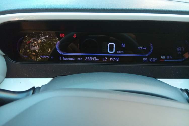 Used Geely Auto Panda 2025 210km Panda Rider Odometer Close Up