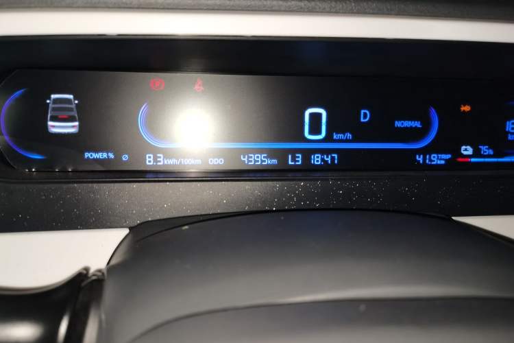 Used Geely Auto Panda 2025 210km Panda Rider Odometer Close Up