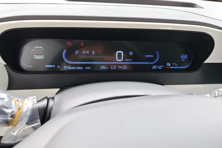 Used Geely Auto Panda 2025 210km Panda Kart Odometer Close Up