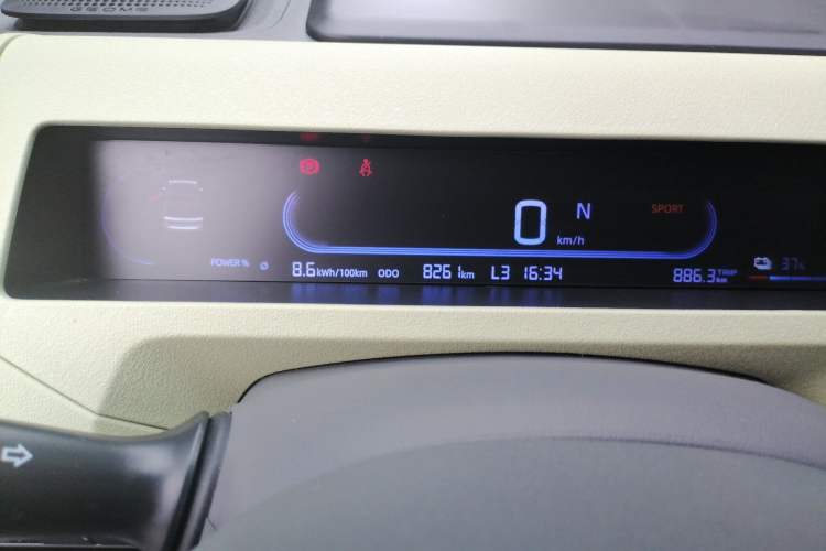 Used Geely Auto Panda Classic 2023 Panda Mini 200km Endurance Bear Odometer Close Up