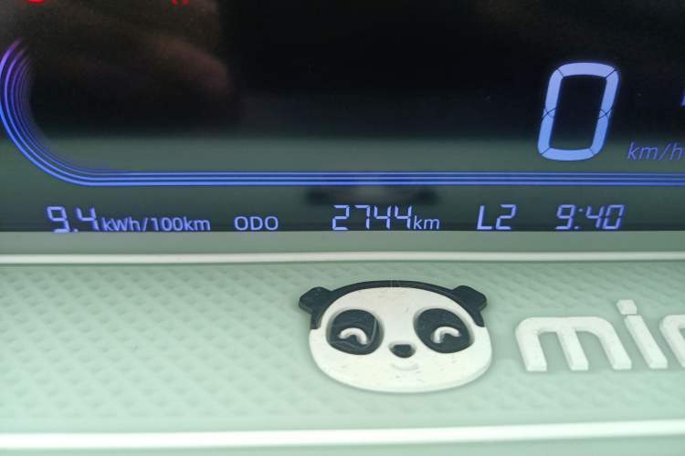 Used Geely Auto Panda Classic 2023 Panda Mini 200km Dynamic Bear Odometer Close Up