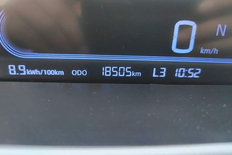 Used Geely Auto Panda Classic 2023 Panda Mini 200km Endurance Bear Odometer Close Up