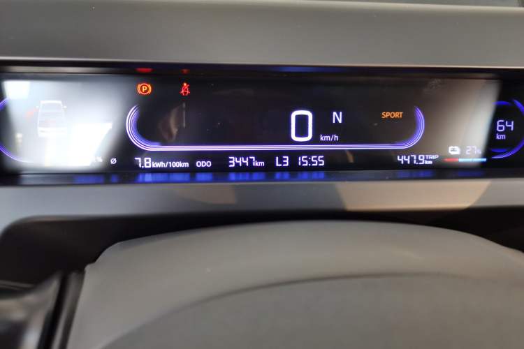 Used Geely Auto Panda Classic 2023 Panda Mini 200km Endurance Bear Odometer Close Up