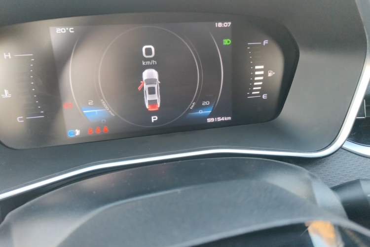Used Geely Auto Preface 2021 2.0TD Luxury Version Odometer Close Up