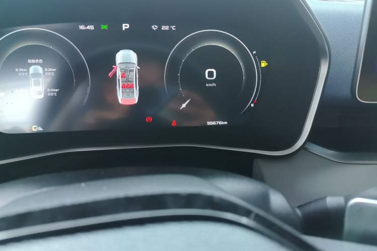 Used Geely Auto Preface 2021 Revised Version 2.0TD Luxury Edition Odometer Close Up