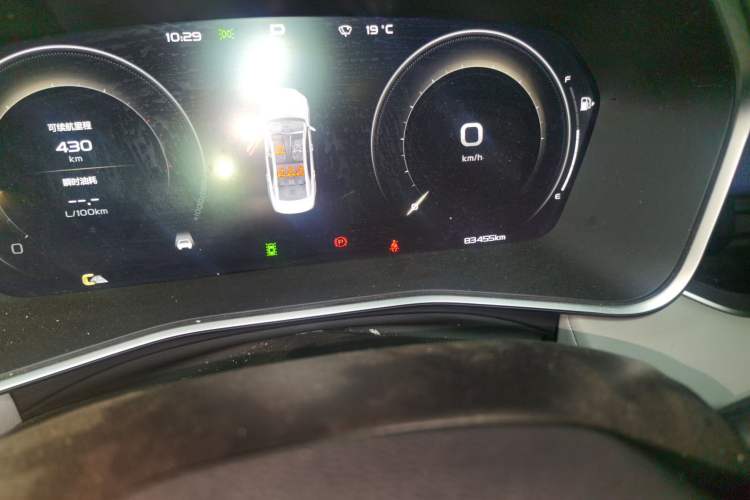 Used Geely Auto Preface 2021 2.0TD Designer's Recommended Edition Odometer Close Up
