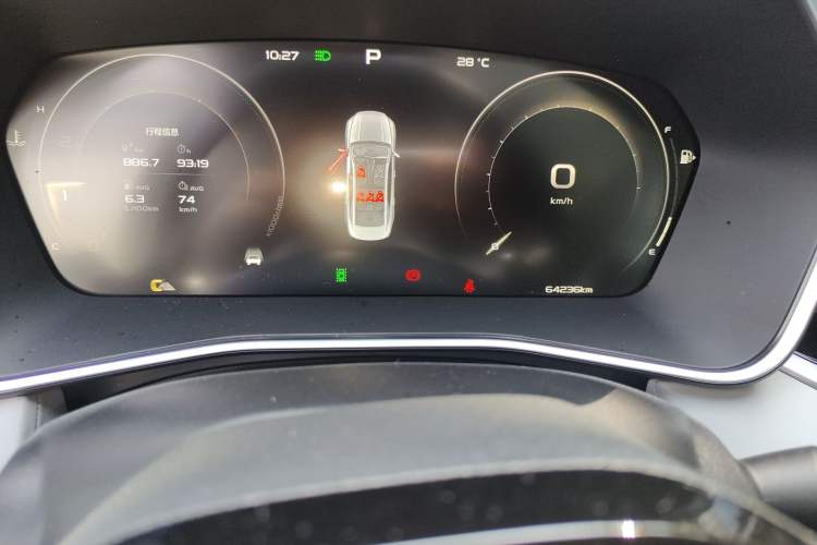 Used Geely Auto Preface 2021 2.0TD Designer's Recommended Edition Odometer Close Up