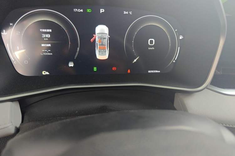 Used Geely Auto Preface 2021 2.0TD Flagship Edition Odometer Close Up