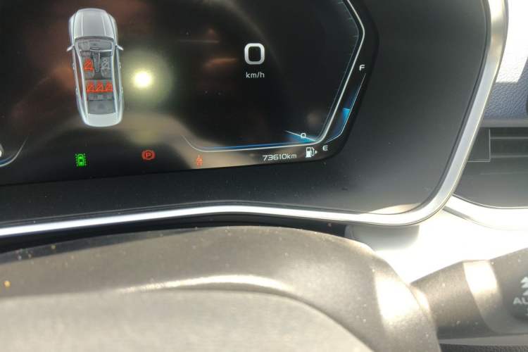 Used Geely Auto Preface 2021 Revised Version 2.0TD Luxury Edition Odometer Close Up