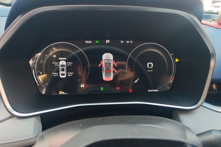 Used Geely Auto Preface 2021 Revised Version 2.0TD Luxury Edition Odometer Close Up