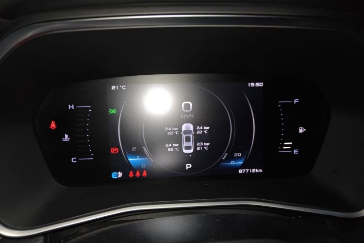 Used Geely Auto Preface 2021 2.0TD Luxury Version Odometer Close Up